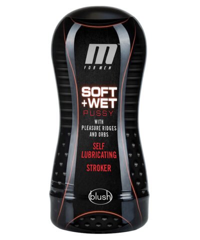 M for Men Soft & Wet Pussy – Self-Lubricating Ribbed Pocket Stroker